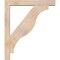 Ekena Millwork Funston Block Smooth Bracket w/ Offset Brace, Douglas Fir, 5 1/2"W x 34"D x 40"H BKT0604X34X40FST05SDF - alternate 2